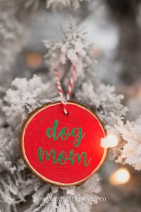 dog mom ornament